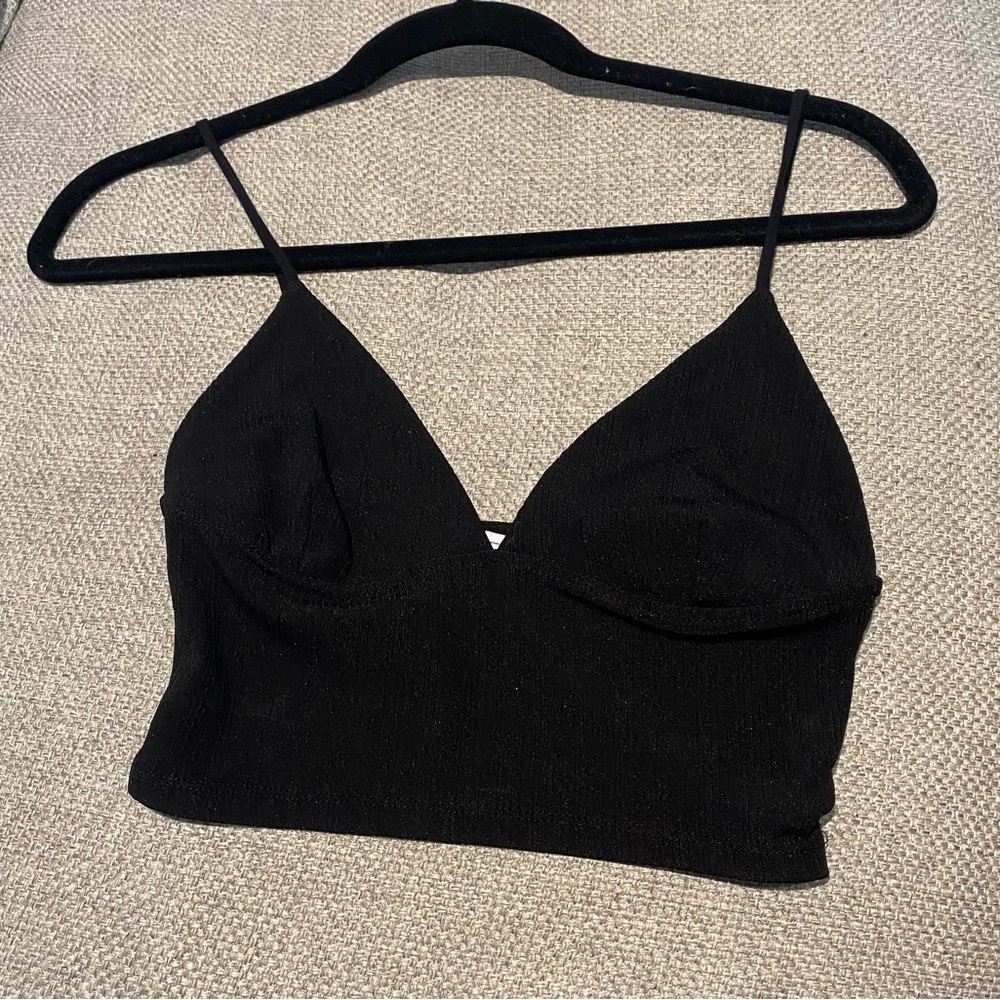 Zara cropped bra top, size small